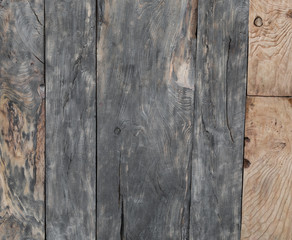 black wooden timbered old background, dark brown wood barn