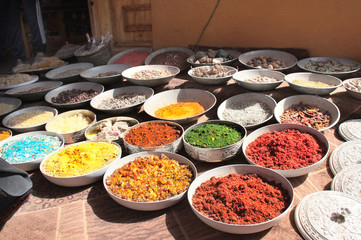 Incense and aromatic herbs in Petra, Jordan