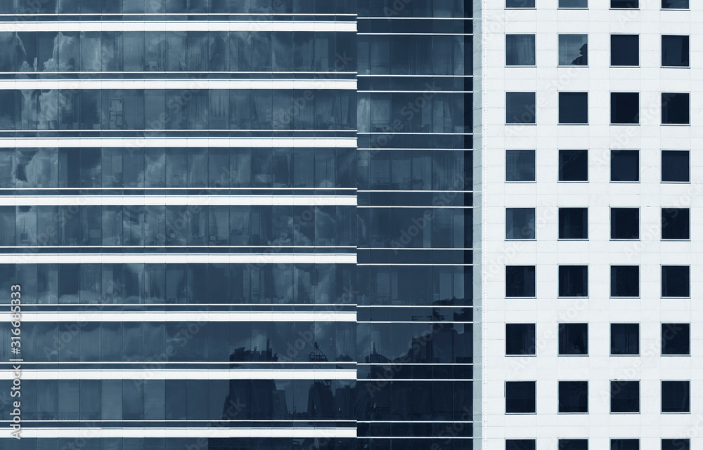 Poster Exterior of modern architecture. Building abstract background