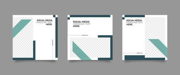 Modern promotion square web banner for social media mobile apps. Elegant sale and discount promo backgrounds for digital marketing