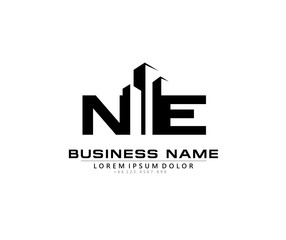 N E NE Initial building logo concept