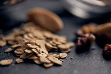 Ingredients for healthy fitness cookies	