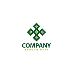 eco green logo template design vector icon illustration