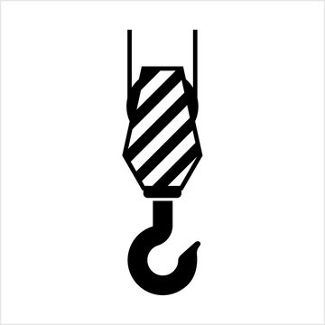 Crane Hook Icon, Tow Hook