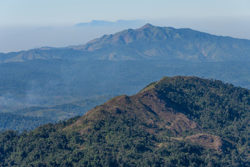 Complex mountain range at mulayit taung, myanmar