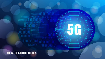 5G new technologies wireless internet wifi connection banner