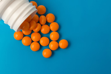tablet pill medicinal tablets dosage dose antibiotic vitamins  scattered