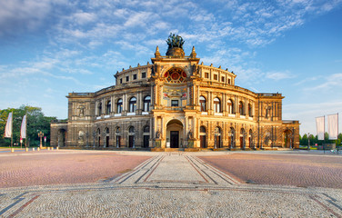 Dresden opera theatre, front view