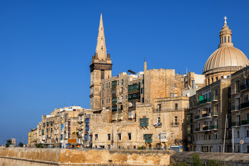 Fototapeta na wymiar Old City of Valletta in Malta