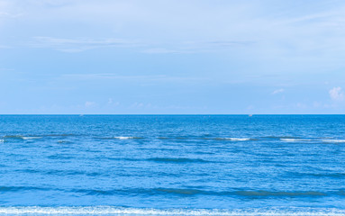 sea and blue sky nature background