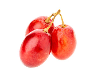 Ripe sweet grapes isolated on background.