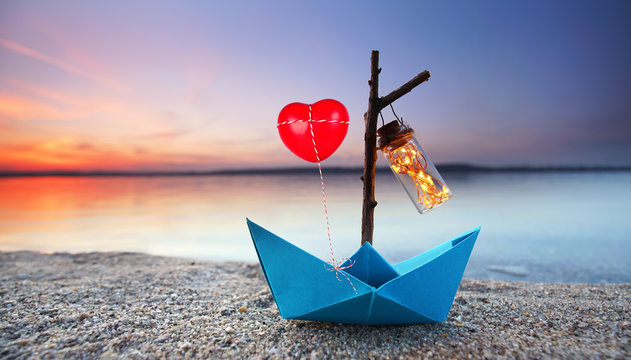 Valentinstag - Geschenk am Strand