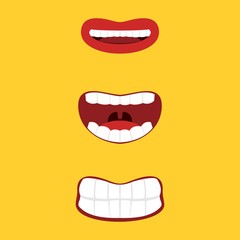 illustration vector of mouth, good for mouth health education