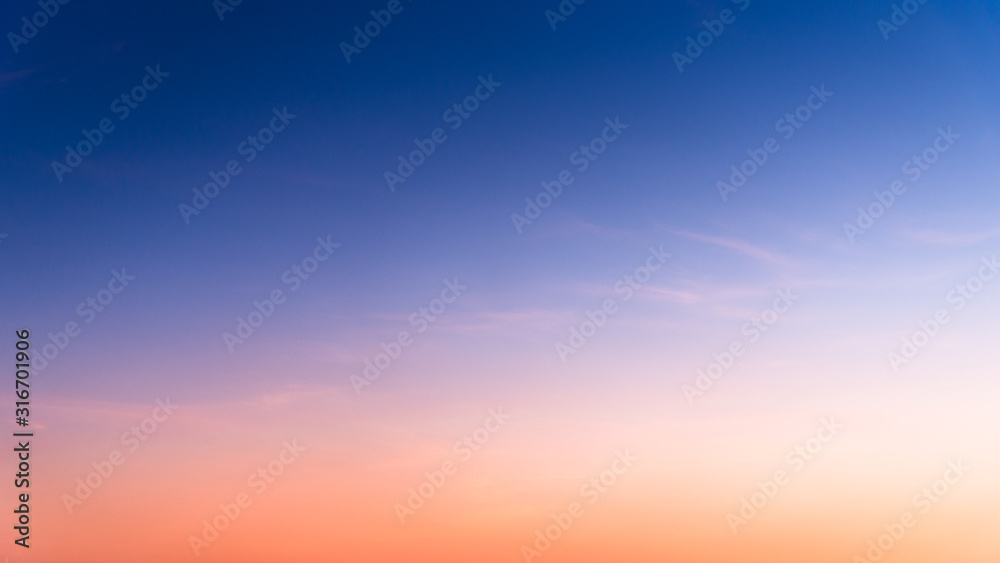 Wall mural sky with clouds