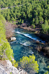Naklejka na ściany i meble Waterfall on the Karisnica River in Croatia