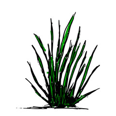 Creative colorful garden plant illustration.