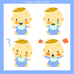 赤ちゃん　表情セット