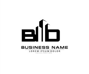 B D BD Initial building logo concept