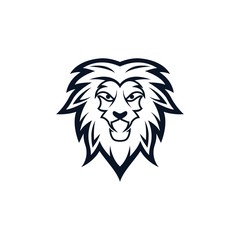 Fototapeta na wymiar Lion head vector icon