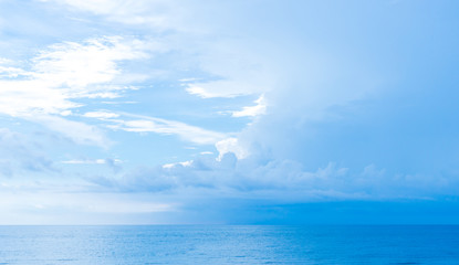Naklejka na ściany i meble sea and blue sky background