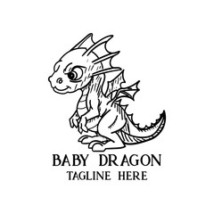 Dragon - the symbol of baby dragon. baby dragon vector