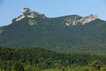 Rocky summit of Klek mountain, Croatia