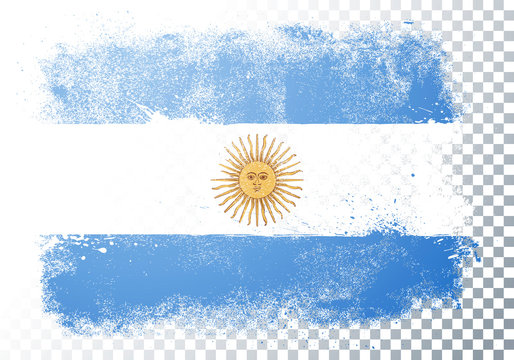 Vector Illustration Abstract Grunge Flag Of Argentina