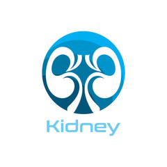 Kidney Care vector illustration design logo template symbol