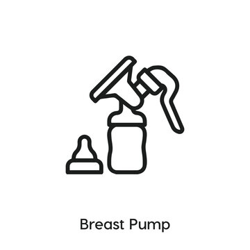 breast pump icon vector. breast pump icon vector symbol illustration. Modern simple vector icon for your design. breast pump icon vector.	