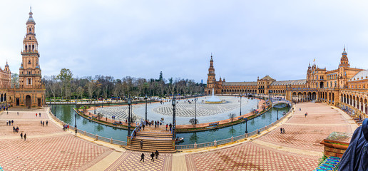 Plaza de España in Sevilla / Panorama