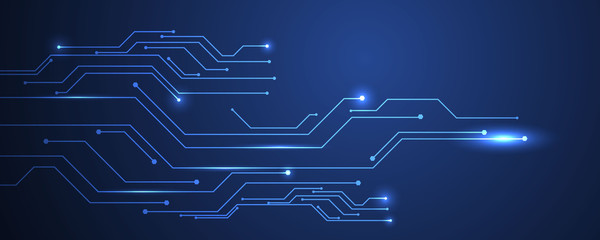 abstract blue technology communication concept vector background