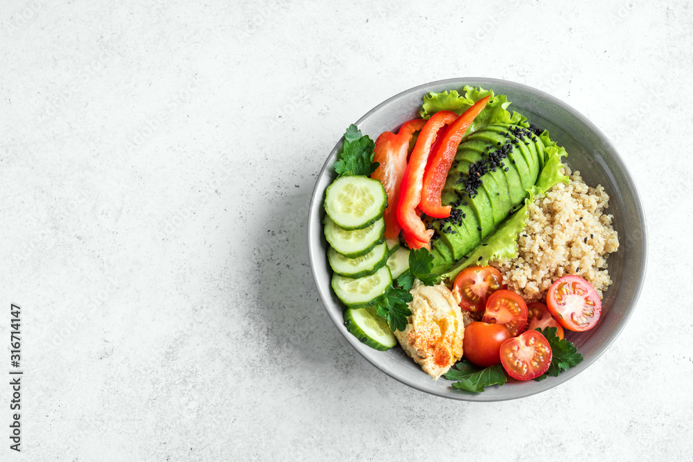 Canvas Prints Vegan lunch bowl