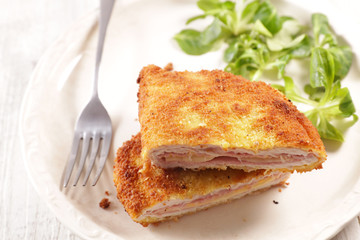 cordon bleu- chicken fillet with ham and cheese