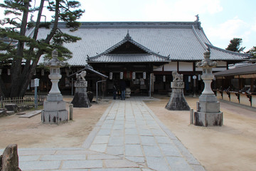 buddhist temple (Daigan-ji) in miyajima in japan