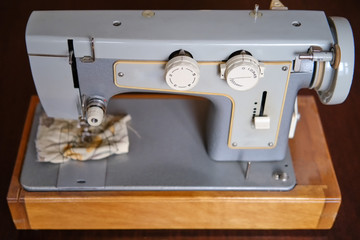 Electric sewing machine produced in the Soviet Union (USSR)
