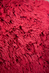 roter Plüsch Teppich
