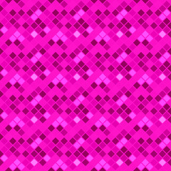 Seamless geometrical square pattern background - deep pink vector graphic design from diagonal squares