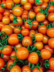 lots of red ripe tomato for eating like a background