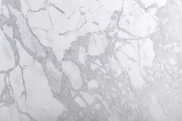 Foto op Plexiglas Stijlvolle marmeren achtergrond in klassieke witte kleur. Hoge kwaliteit textuur in extreem hoge resolutie. © Dmytro Synelnychenko