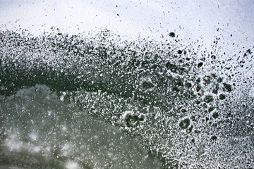 Ice texture background in the winter.