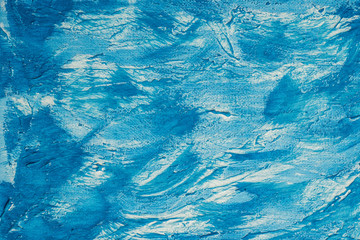 blue and white painted canvas as a background