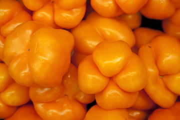 Close-up of orange bell pepper