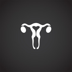 Reproduction related icon on background for graphic and web design. Creative illustration concept symbol for web or mobile app