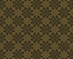 Fototapeta premium Seamless vector pattern in ornamental style. Geometric desing texture for greeting card and gifts.