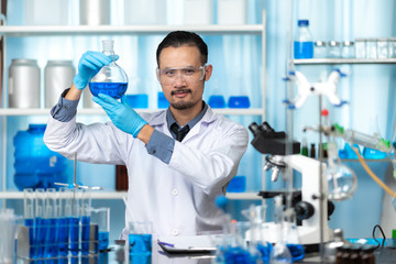 Fototapeta premium Portrait of researcher in laboratory