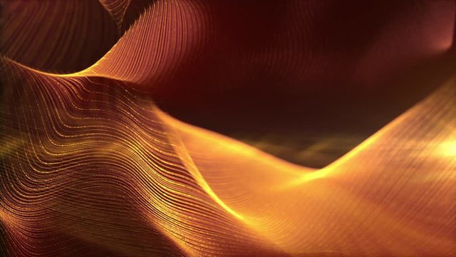 Defocus luxurious sparkling illuminated line particles in the abyss for celebration and festive theme abstract texture background