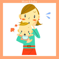 お母さんと赤ちゃん　困る