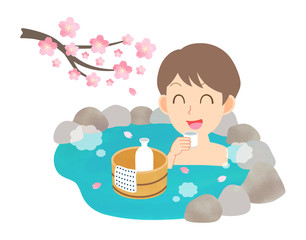 温泉　春　男性