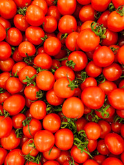 lots of red ripe tomato for eating like a background