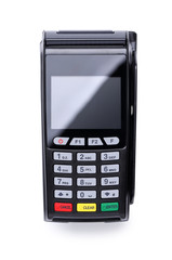 Pos terminal device for reading banking cards